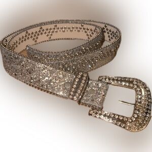 Glitter Crystal Studded Women’s Belt